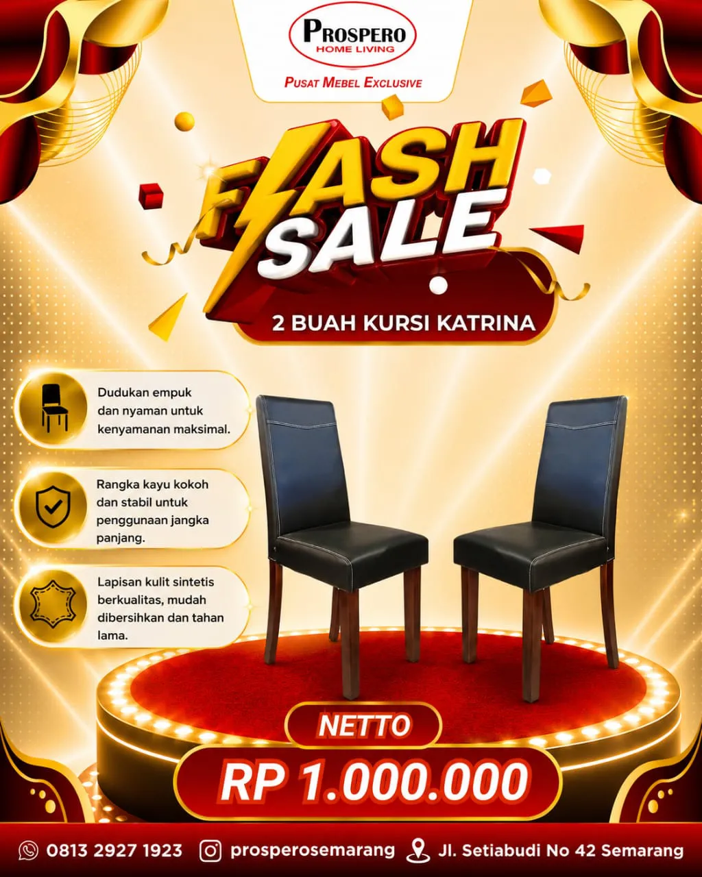 2 BUAH KURSI KATRINA