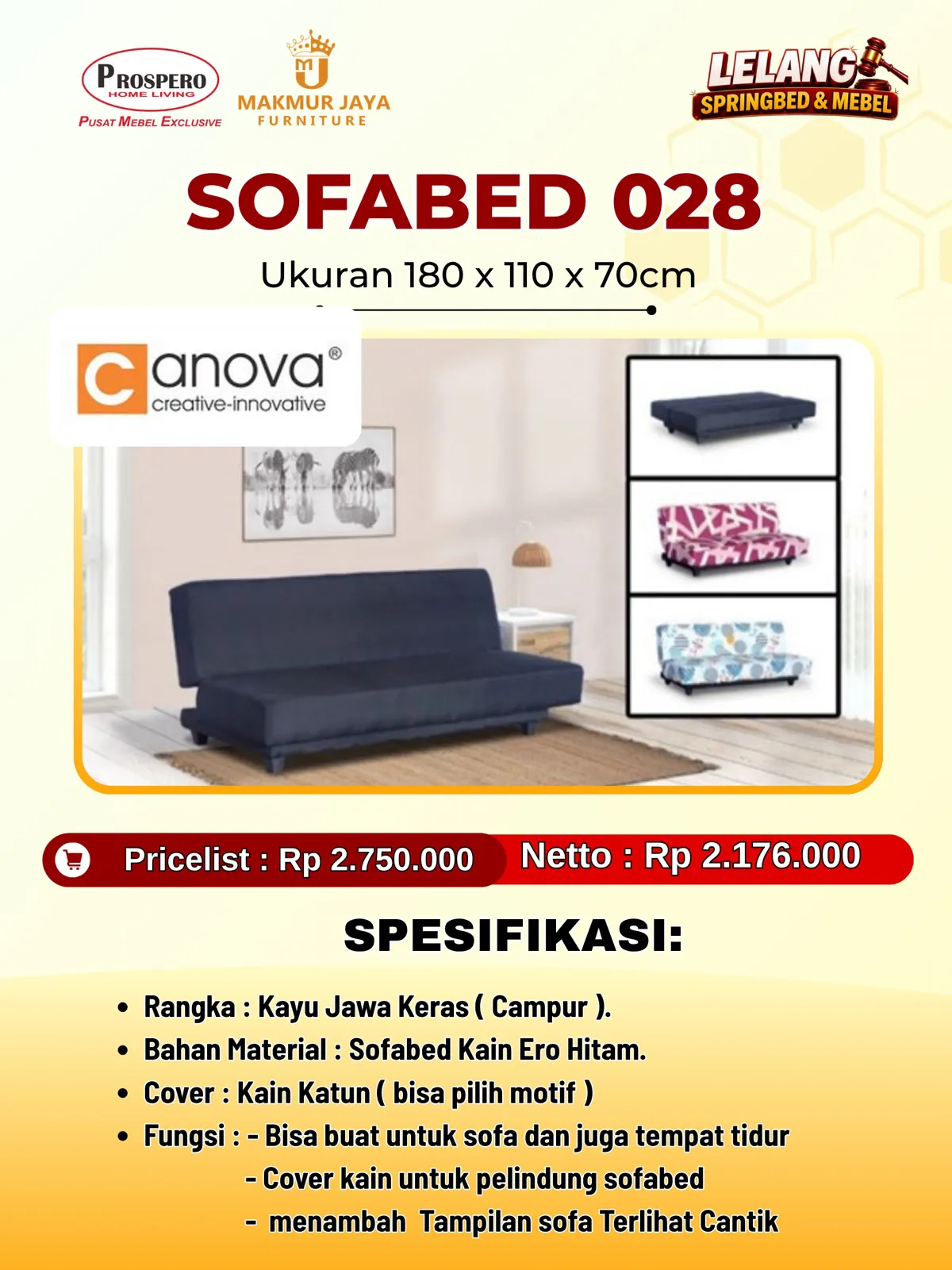 Sofabed CANOVA SB-028