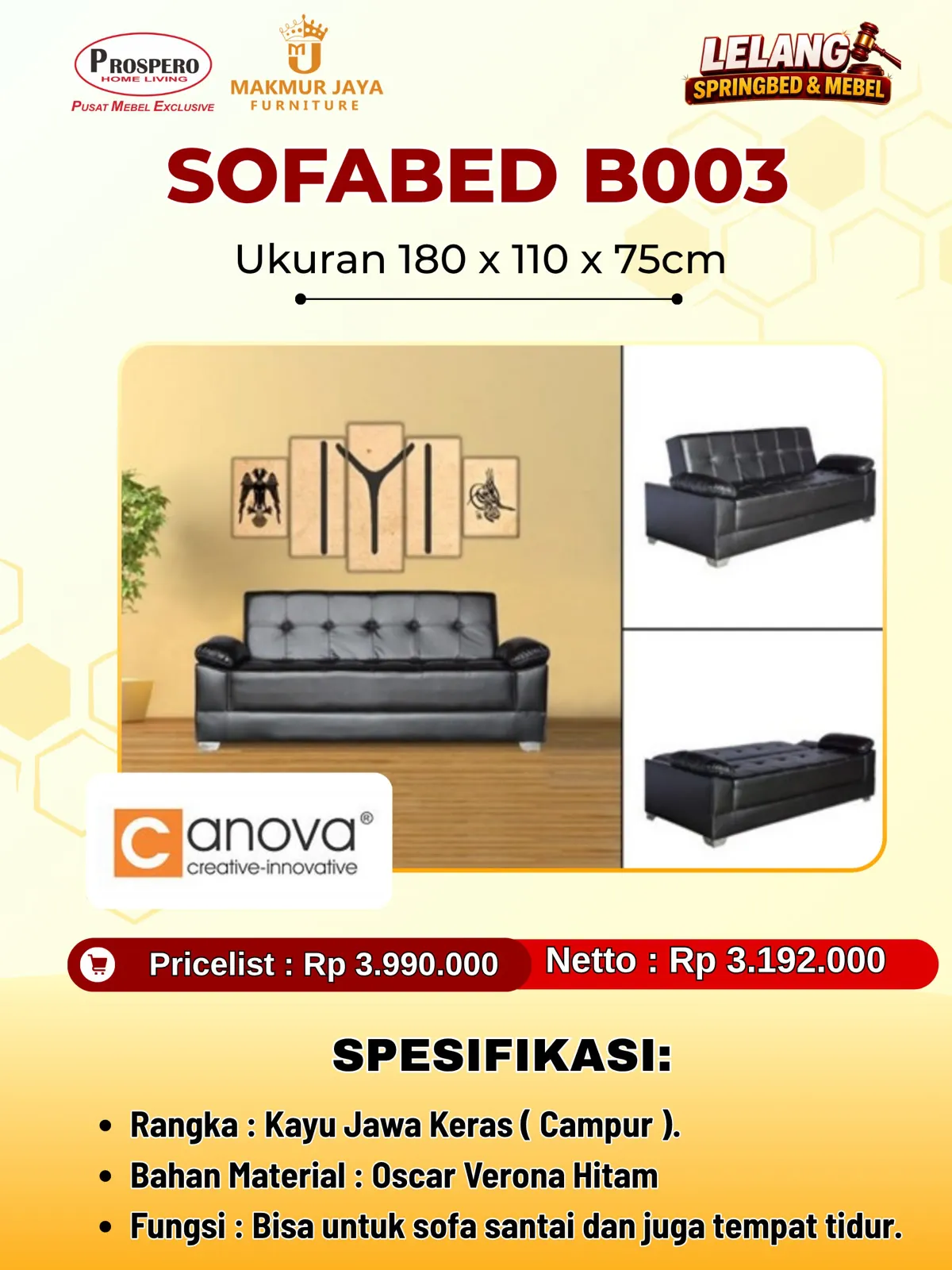 Sofabed CANOVA B003