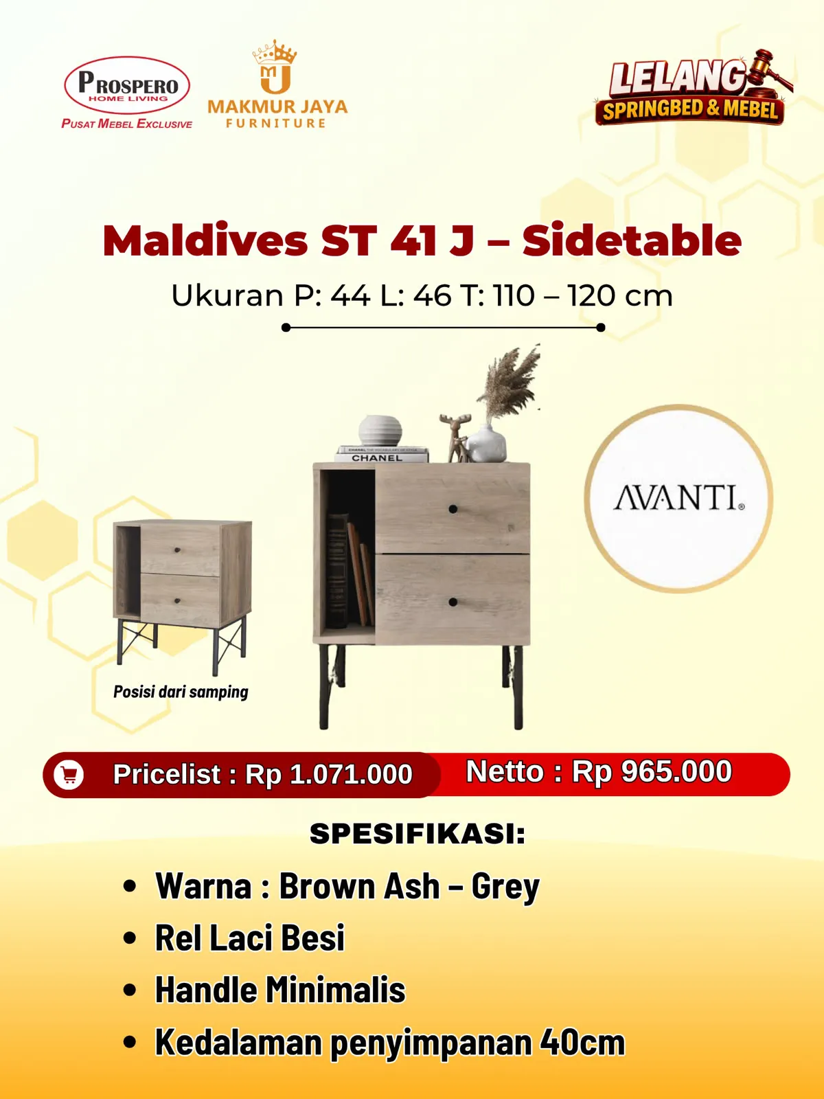 Maldives ST 41 J - Sidetable