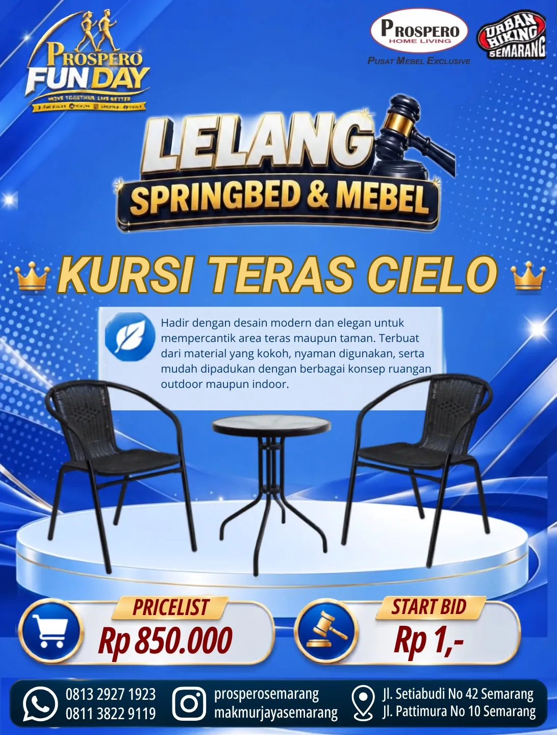 SET KURSI TERAS CIELO