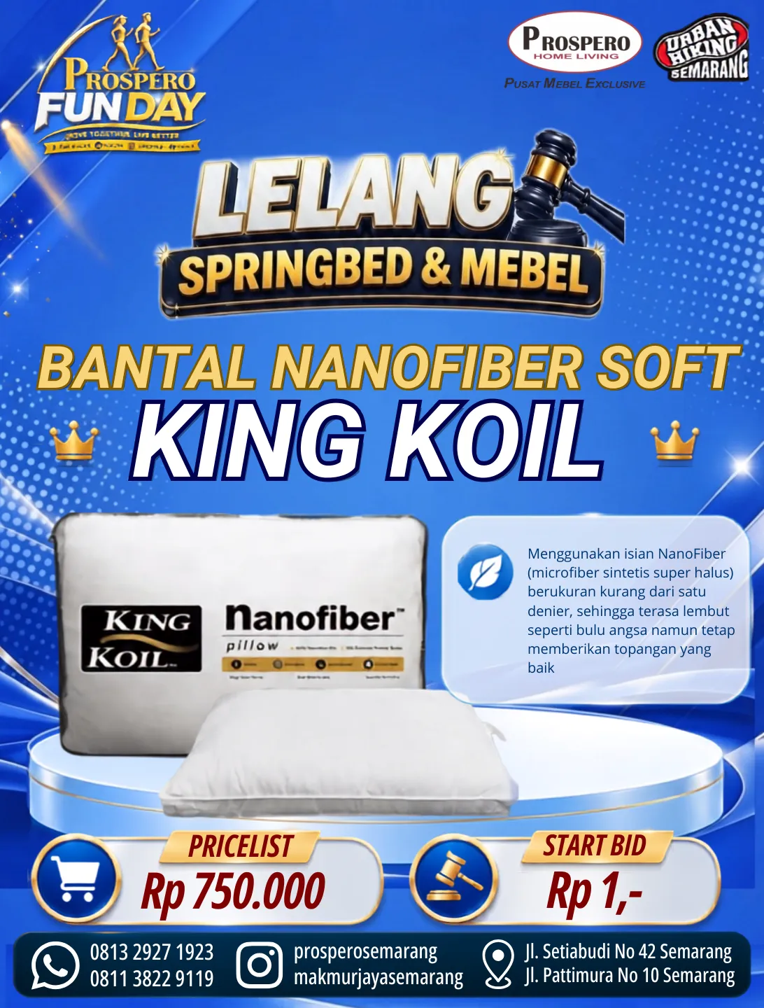 BANTAL NANOFIBER SOFT KING KOIL